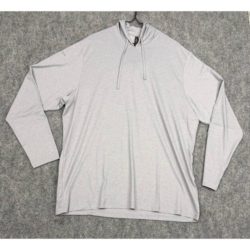 Anetik Comfort In Chaos Men 2XL Gray Performance Sun Hoodie Long Sleeve Shirt